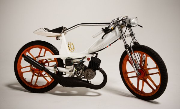 custom moped